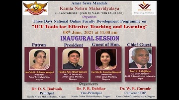 National Online Faculty Development Programme on “ICT Tools for Effective Teaching and Learning"