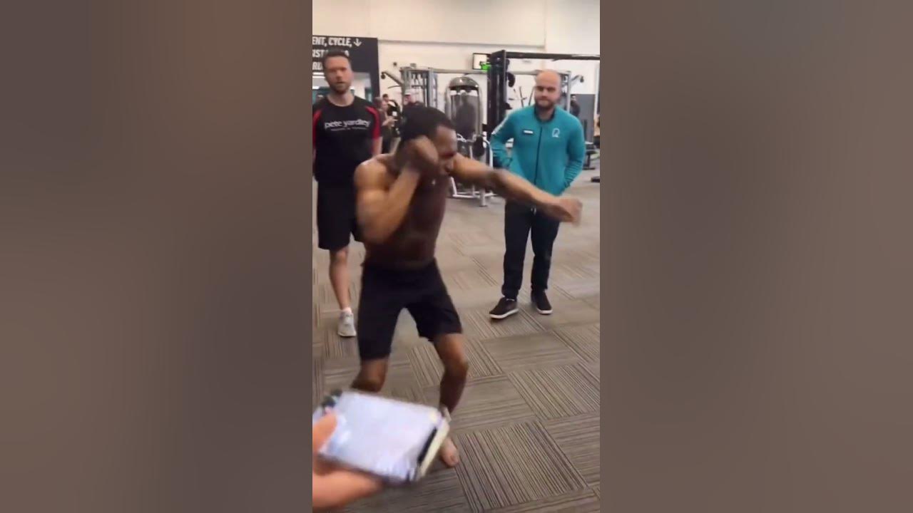 Bro started shadow boxing 😂😂😂