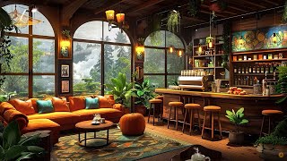 Jazz Relaxing Music with Rainy Morning Weekend in Cozy Coffee Shop | Rainy Jazz Cafe to  Study, Work