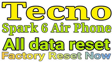 Tecno Spark 6 Air Phone Factory Reset Setting...#rajuhelp24 #technology #tecno #phone #reset
