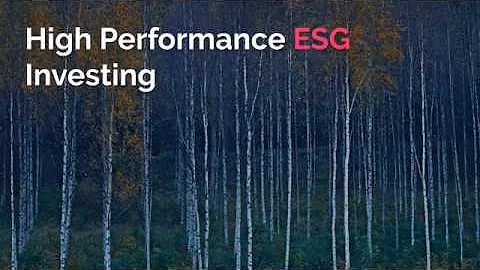 ESG Investing for High Performance.  Environmental, Social, Governance, and Performance.