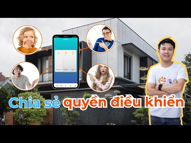 Chia sẻ quyền điều khiển ra nhiều tài khoản Smarthome Tuya Smartlife