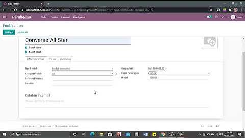 Demo ERP Menggunakan Odoo Modul Purchase Pembelian Kelompok 3