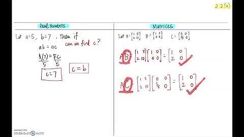 Linear Algebra Lecture 2.2: Properties of Matrix Operations