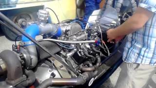 Dragster with Buick GN V6 engine walkaround