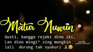 Story'wa terbaru 2021#matur nuwun dinten Dino niki Gusti