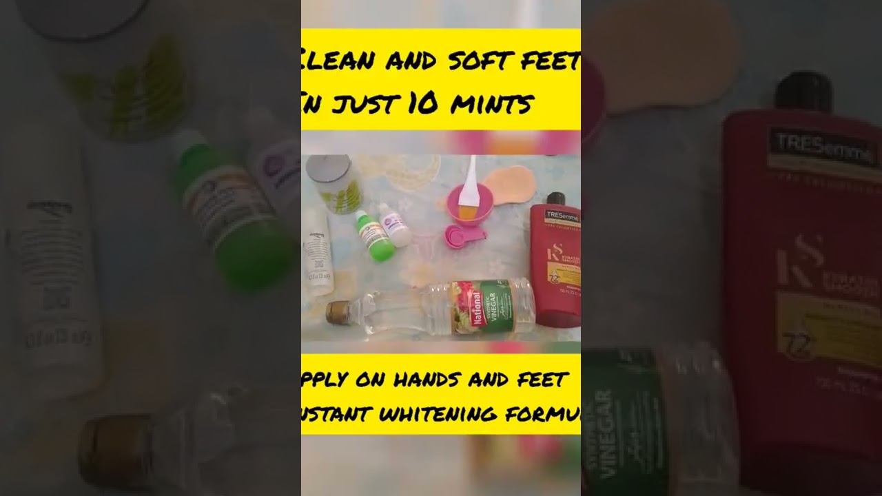 instant skin whitening..clean and soft hands and feet..  