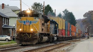 UP SD70ACe Leads CSX Q138-15 - Dawson PA