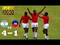 Argentina 4-1 Haiti World Cup 1974 | Full highlight - 1080p HD | Mario Kempes-Emmanuel Sanon