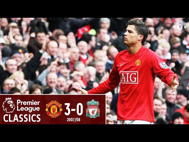 Ronaldo stars as United beat 10-man Liverpool | Manchester United 3-0 Liverpool (2008) | Classics class=