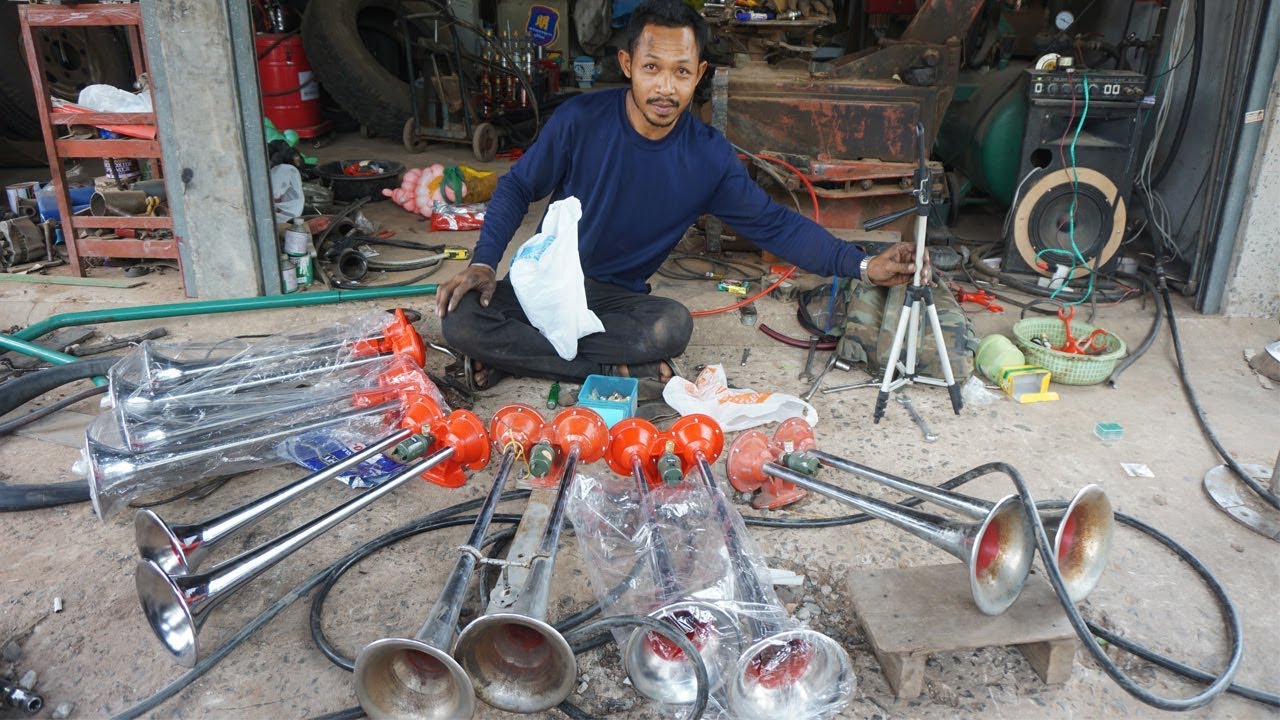 ช่างเอี๋ยวออกไปลองเสียงแตรลม@ลองกันข้างถนนนี่แหละลองฟังดู 0821351392 | Che Chef