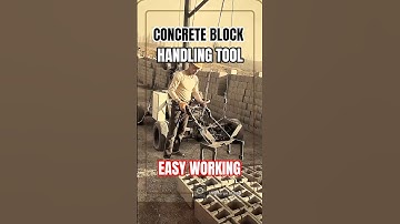 Dry Concrete Block Handling Tool for Fast Pallet Stacking