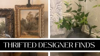 DESIGNER DECOR VS THRIFT STORE FINDS | HIGH END DECOR ON A BUDGET | #thrifting #diy