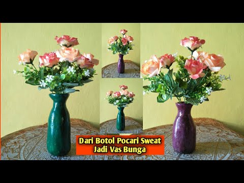 Tutorial Cara Membuat Kerajinan  Vas Bunga Dari Botol  Bekas  