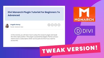 How To Tweak Monarch Plugin In Divi - Beginners To Advanced Tutorial