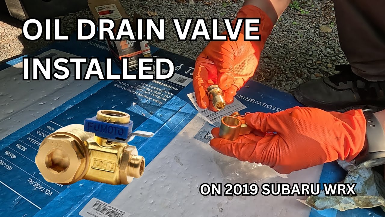 Fumoto Oil Drain Valve Install on 2019 Subaru WRX 