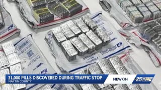 'That's a lot of pills': Martin County traffic stop uncovers 31,000 illegal pills