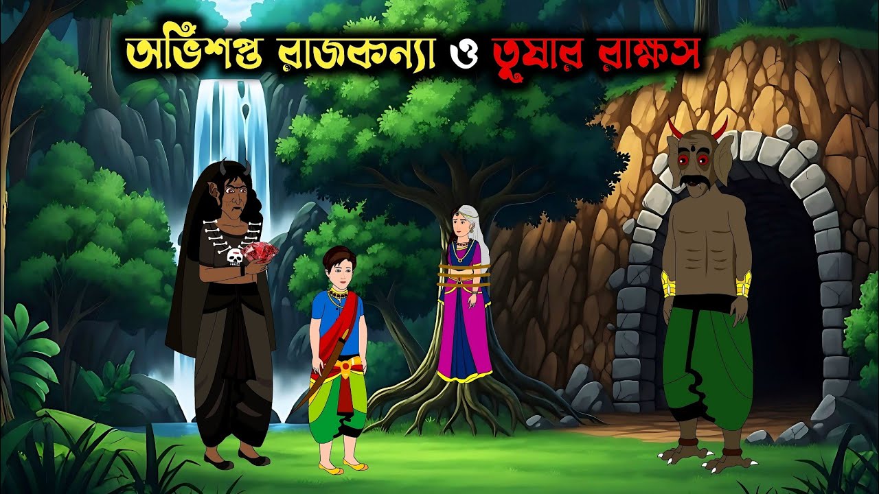 অভিশপ্ত রাজকন্যা ও তুষার রাক্ষস . Bangla cartoon . Rupkothar Golpo . Thakumar Jhuli  .  Sasta Toons