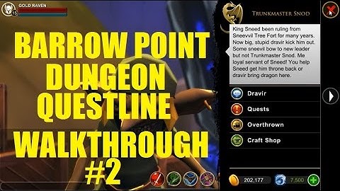 AQ3D Barrow Point DUNGEON QuestLine Walkthrough #2! AdventureQuest 3D