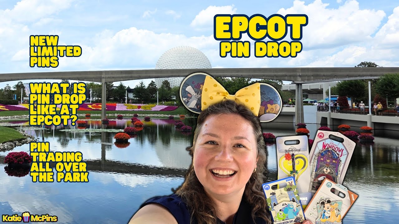 Epcot Disney Pin Drop - NEW Limited Pins - Trading Around the Park