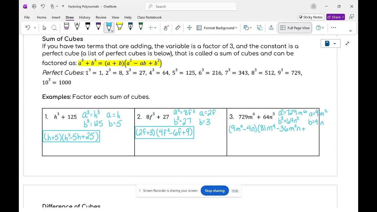 Factoring Polynomials