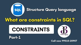 SQL Constraints (part-1) | Structure query language | SkillBout