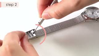 BOMAR Watch strap adjustment for the changeable strap