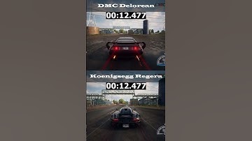 DMC Delorean vs Koenigsegg Regera - NFS Unbound