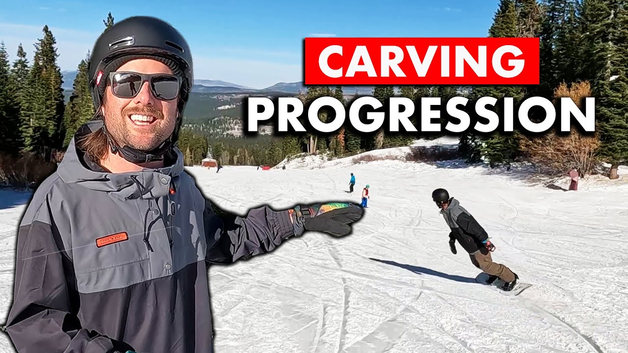 Snowboard Carving Progression Part 1 Carving Across the Slope YouTube