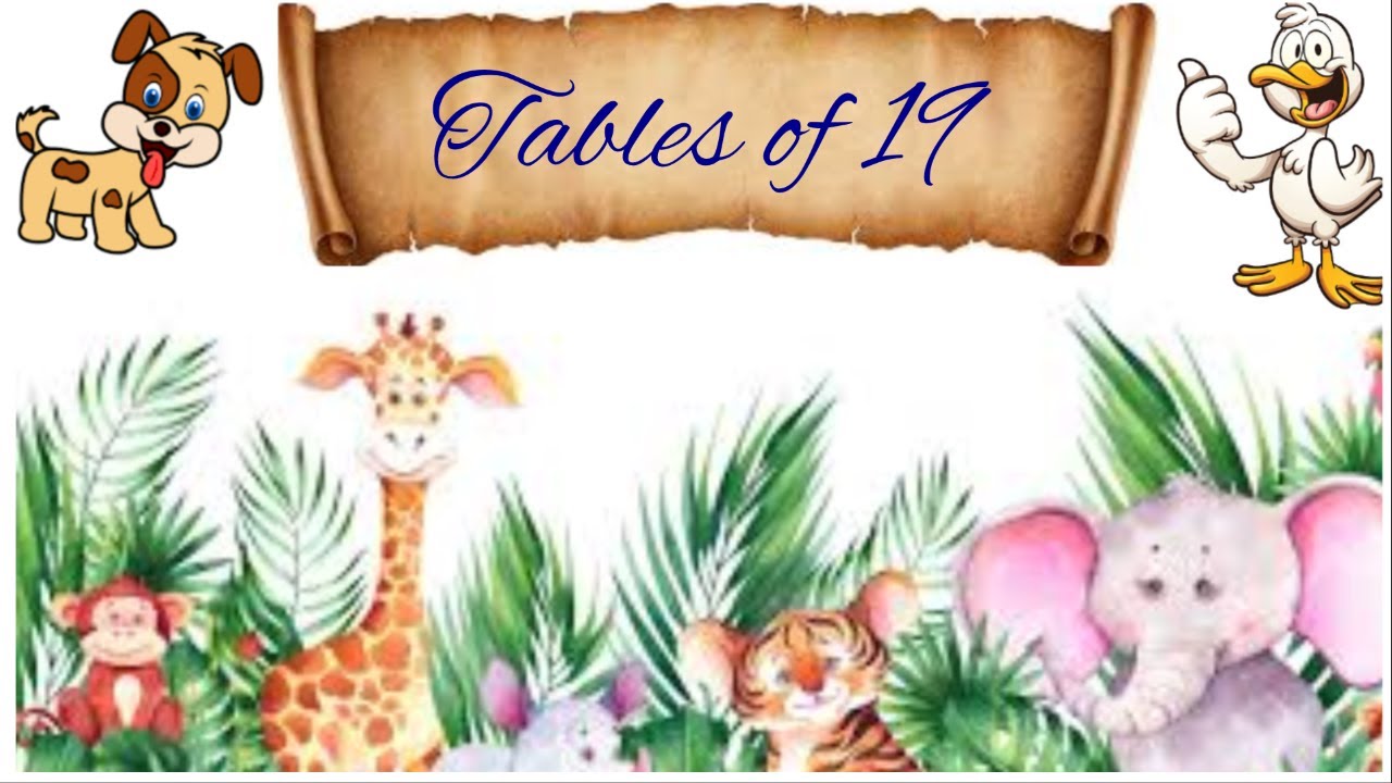 19 Table | 19 Times Multiplication Table Tips and Tricks | Maths Tricks ...