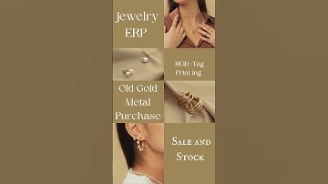 Jewellery erp Billing Software ,Old Gold Sale Purchase