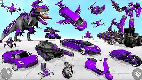 Dino Robot Limousine Transform Game: Robot Defender From Alien Invasion | Android Gameplay