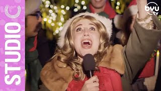 Celine Dion Goes Christmas Caroling - Studio C
