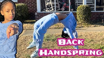 Back Handspring Tutorial | TRY ON SOFT SURFACE W/ADULT