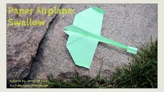 How to Make a Paper Airplane - Swallow Plane - Origami Paper Planes - Summer Crafts Kids