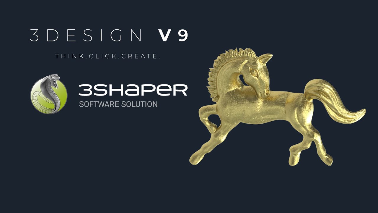 3DESIGN V9 & 3SHAPER | Tutorial Case: Organic jewelry horse shaped bas ...