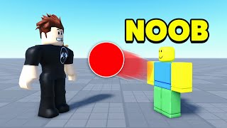 Teaching NOOB How To Play Blade Ball
