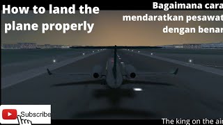 how to land the correct plane on the airline commander/ cara mendaratkan pesawat dengan benar screenshot 1