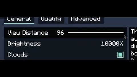 What 96 chunks render distance looks like in Minecraft Java Edition
