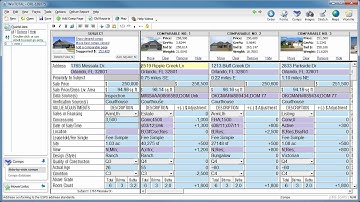 WinTOTAL Aurora: Comps Side-by-side overview