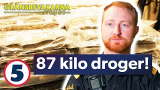 Tullen tar 87 kilo droger och lurar drogsmugglaren på samma gång | Gränsbevakarna Sverige | Kanal 5