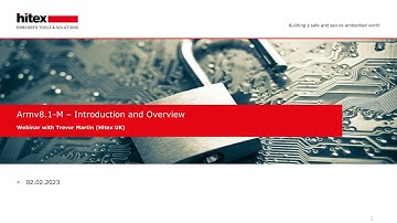 Hitex-Webinar: Armv8 1 M introduction and overview