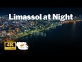 Cyprus from Above: 4K Drone Views of Molos, Limassol at Night 🌙🚁🇨🇾