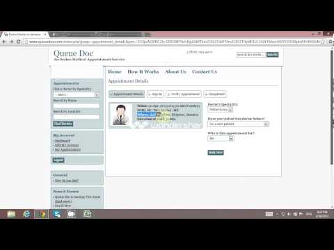 How to make appointments with Queue Doc