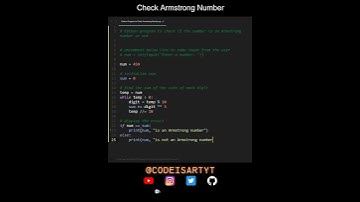 Check Armstrong Number in Python | Python Examples | Python Coding Tutorial | Python Code Interview
