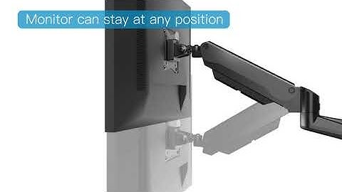 How to Adjust Gas Spring Arm for Monitor Mount  - HUANUO
