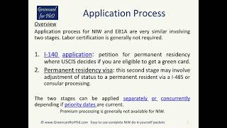 differences between the Regular EB2 petition and EB2 NIW petitions