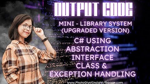 Library Management System | Console Application using C#csharpprogramming  PART 2| Glycel Bonghanoy