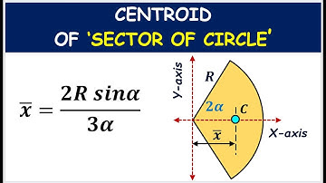 Centroid of Sector | Centroid of sector of a circle|  Derivation of centroid of a sector | Mechanics