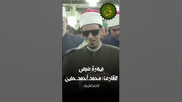سورة عبس من القارئ  محمد أحمد حسن